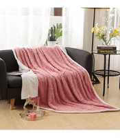 Couverture de canapé simple, tapis en peluche uni, couverture de sieste pour la maison quatre saisons, petite couverture épaisse d'hiver, couverture de climatiseur