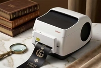 Imprimante de rubans en satin N-mark, machine d'impression à chaud pour logo de marque de luxe, pour boîte de parfum, ruban décoratif personnalisé