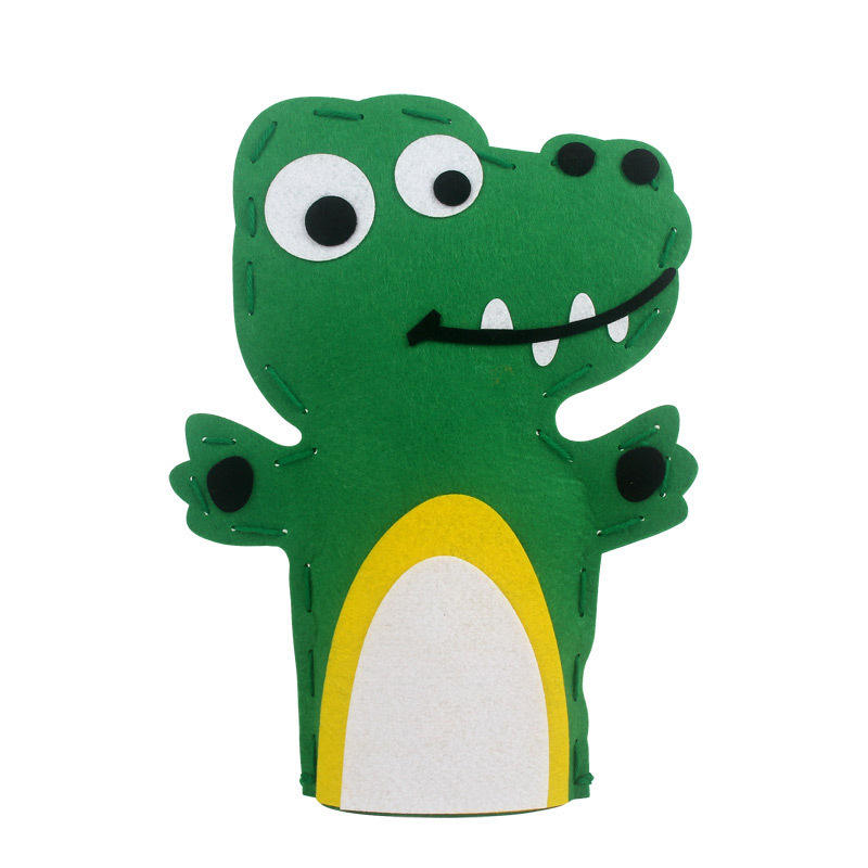 Cocodrilo verde de bricolaje