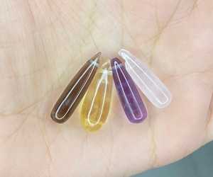 Cuentas de Cuarzo en Forma de Lágrima Verdes Naturales, Gotas de Cuarzo Briolette, Cristales de Reiki para la Fabricación de Joyas - Product Image 1