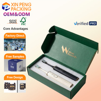 Boîtes cadeaux noires personnalisées avec logo estampé à chaud, emballage de luxe de marque, vente en gros en vrac, export direct d'usine, matériaux de haute qualité