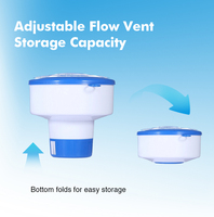 LanVol Distributeur de chlore flottant pour piscine, distributeur automatique de produits chimiques pour piscine, modèle extensible, flotteur pour comprimés