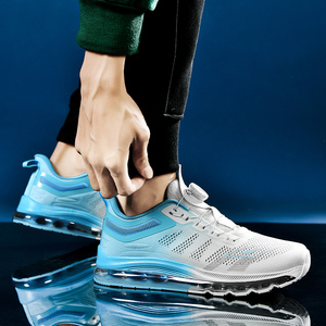Chaussures de sport pour homme, logo de marque personnalisé, taille plus EU 47 48, semelle intégrale, coussin d'air, maille respirante, chaussures de course décontractées pour homme - Product Image 6