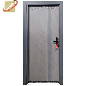 Home Villa Design Moderno Fabricação Profissional Bom Preço Porta De Segurança De Aço com Isolamento Térmico e Resistência ao Impacto - Product Image 1