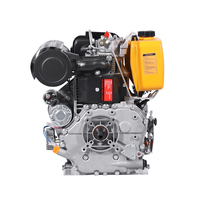 Moteur diesel monocylindre 4 temps refroidi par air de haute qualité, 13 CV, fabriqué en Chine, démarrage par lanceur