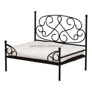 Lujoso nido de gato real, cama de Metal de lujo para mascotas, marco de hierro, forma rectangular, cómoda cama cálida para perros, embalaje de cartón con patrón sólido - Product Image 3