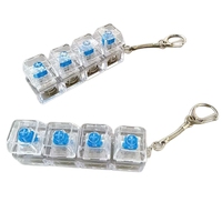 Porte-clés personnalisé en forme de touche de clavier, support en acrylique, fermoir métallique, vente en gros, cadeau promotionnel personnalisé, souvenir