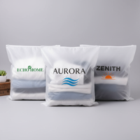 Sac d'emballage en plastique à fermeture éclair personnalisé, sac de rangement refermable réutilisable avec logo