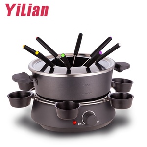 Chinois pas cher inox chocolat fromage marmite poteau électrique A Fondue <span class=keywords><strong>Raclette</strong></span> - Product Image 3
