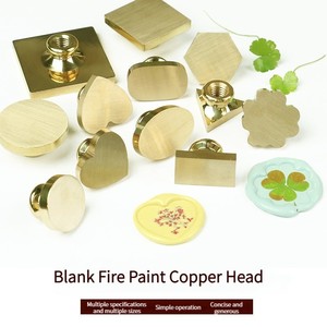 Con Dấu Sáp Bịt Đầu Bằng Đồng Cổ Điển Hoài Cổ Chưa Hoàn Thành Hình Chữ Nhật Hình Vuông Tròn Tùy Chỉnh - Product Image 2