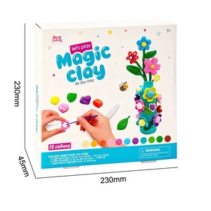 Kit de Plastilina y Slime para Niños, Arcilla de Secado al Aire, 12 Colores, Arcilla para Modelar para Niños con Herramientas de Escultura, Potencial Creativo - Product Image 2