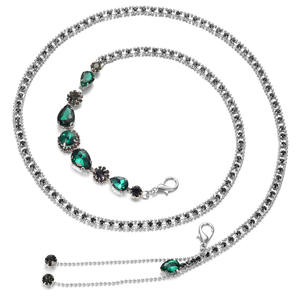 Femmes Bling Bling Crystal Waist Belt Colorful Rhinestones Sexy Belt Ladies Dress - Product Image 3