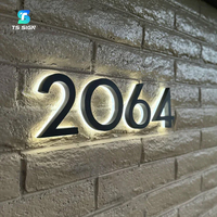 Lettres lumineuses en acier inoxydable personnalisées de haute qualité, enseigne commerciale, logo 3D en acrylique rétroéclairé par LED, enseigne électronique