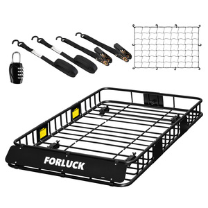 SUV <span class=keywords><strong>Camion</strong></span> Voiture Van Universel Heavy Duty Véhicule Toit Cargo Basket pour Camping Road trip Voyage Déménagement - Product Image 2