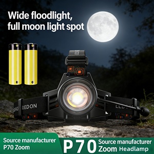 Lampe frontale ultra-lumineuse rechargeable par USB, à focalisation réglable, pour l'extérieur - Product Image 3