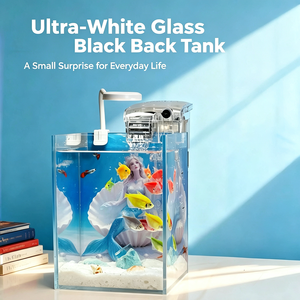 Aquarium de bureau éco-responsable Jinjing Ultra-Clear UV-Background pour plantes - Product Image 2
