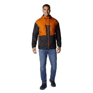 Latest Hot Sale Men's Lightweight Windproof Zipper Closure Stand Collar Hooded Windbreaker Coaches Jacket All Size - Product Image 1