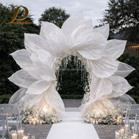 JINDA - Décoration de scène de mariage personnalisée de luxe - Grand panneau de fleurs en soie avec cadre métallique pour la décoration d'événements de mariage