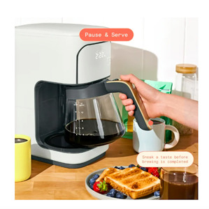 เครื่องชงกาแฟแบบหย<span class=keywords><strong>ด</strong></span> 12 ถ้วย พร้อมตั้งเวลาไ<span class=keywords><strong>ด</strong></span>้ 24 ชม. ระบบทำความสะอา<span class=keywords><strong>ด</strong></span>อัตโนมัติ รักษาความร้อนโ<span class=keywords><strong>ด</strong></span>ย <span class=keywords><strong>ด</strong></span>รูว์ แบร์รีมอร์ (สีขาว) สไตล์หรูหรา - Product Image 4