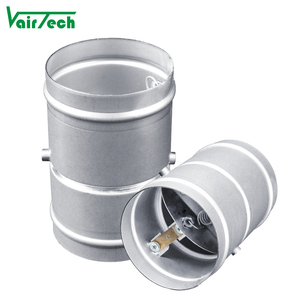 Mạ kẽm 70 150 280 độ mùa xuân lửa van điều tiết HVAC ống xả thông gió nóng chảy liên kết lửa khói Damper - Product Image 1