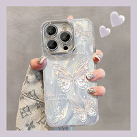 Gradient Bowknot Laser Handyhülle für 17 Pro Max – High-End-Design mit Glitzerpuder, präzise Aussparungen, stoßfest, beliebt