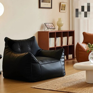 Poltrona Reclinabile Singola in Pelle PU Moderna, Divano Tatami per Soggiorno e Camera da Letto, Arredamento Compatto per il Relax Domestico - Product Image 1