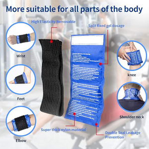 Großhandel Gel-Kühlpack für Heiß- und Kalttherapie, Gefrier- und Mikrowellengeeignet, Wiederverwendbare Therapiewickel mit Verstellbarem Gurt, CE REACH OEM ODM - Product Image 4