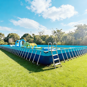 <span class=keywords><strong>Piscine</strong></span> mobile commerciale en PVC, fabrication sur mesure, parc aquatique extérieur avec parcours <span class=keywords><strong>d</strong></span>'obstacles flottant pour les enfants plus âgés - Product Image 1