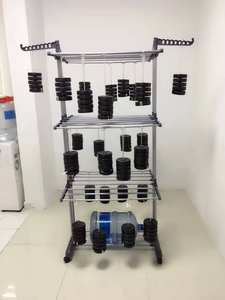 Actualización barata, <span class=keywords><strong>tendedero</strong></span> plegable de 3 capas con alas, <span class=keywords><strong>tendedero</strong></span>, estante de exhibición de lavandería - Product Image 2