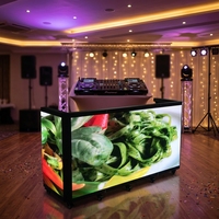 P2.5 Écran LED pliable pour cabine DJ, haute luminosité, affichage vidéo mural, taux de rafraîchissement élevé, pour discothèques, scènes et événements musicaux
