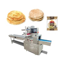 Machine d'emballage horizontale multifonctionnelle pour pain pita, crêpes, pizzas, tortillas, avec remplissage d'azote