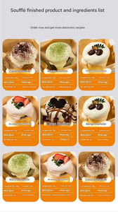 Machine à soufflés à commande numérique économe en énergie, plaque en cuivre anti-rayures, machine à crêpes Dorayaki commerciale - Product Image 6
