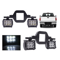 Kit de support universel pour attelage de remorquage avec feux de travail LED de 4 pouces, feux de recul, feux de position et feux de conduite auxiliaires pour pick-up