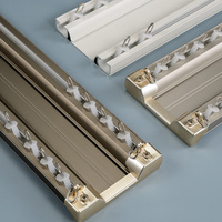 Rail de rideau à double rail en alliage d'aluminium de haute qualité, design moderne, vente chaude, pour fenêtre de maison
