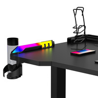 Mesa de Juego Eléctrica con Luces LED, Altura Ajustable, para PC y Laptop, en Oferta