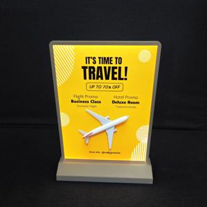 Caja de luz LED de publicidad de doble cara recargable de escritorio A4 lista de <span class=keywords><strong>precios</strong></span> de té de la leche tablero de menú Pantalla de soporte móvil - Product Image 4