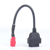 Cable adaptador de motocicleta Euro5 OBD2, conector OBD de 16 pines a Cable de diagnóstico de motocicleta de 6 pines, reemplazo para Honda Suzuki