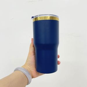 Vente en gros de gobelets isothermes de voyage en gros, plaqués or miroir à l'extérieur, gravés au laser sur mesure, 20 oz, gobelet doré - Product Image 1