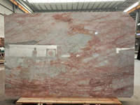 Dalles de marbre Calacatta Viola Breccia Pernice rose moderne sur mesure, polies, pour plans de travail de cuisine, dessus de vanité, travaux
