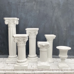 Nuovo Podio Nuziale in Marmo Bianco di Design Personalizzabile con Colonna Romana per Uso Esterno in <span class=keywords><strong>Giardino</strong></span> - Product Image 4