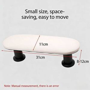 Juego de Cojines de Mano para Manicura, de Alta Gama, Ligeros y Lujosos, en Negro, Blanco y Gris, Herramienta Profesional de Cuero Antisuciedad - Product Image 5