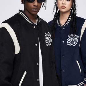 Veste à capuche unisexe personnalisée avec logo OEM, brodée/imprimée, de haute qualité, en polaire, style baseball, décontractée et oversize pour l'hiver - Product Image 4