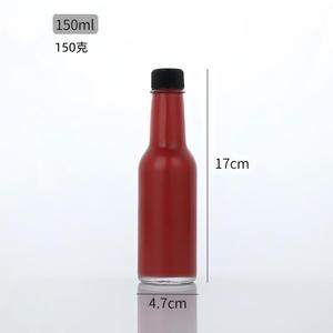 Bouteille en verre décorative vide pour sauce chili 8oz, sauce BBQ 250ml 500ml, bouteille en verre scellée spéciale pour sauce tomate - Product Image 4