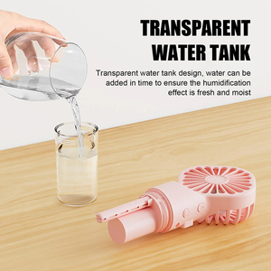 Wholesale Smart Home Products New Portable Handheld Fan USB Rechargeable Water-Cooled <b>Spray</b> Mini Speed - Product Image 4