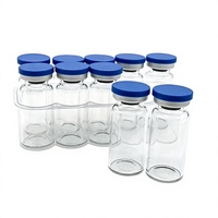 Vente directe d'usine, flacon en verre ambré stérile, 10 ml, flacons en borosilicate pré-stérilisés, flacon en verre transparent pour usage médical