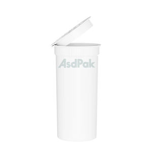 Autocollant personnalisé avec logo, flacon en plastique jetable recyclable noir de 13 drams résistant aux enfants avec impression offset - Product Image 5