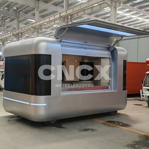 Carrito de Comida Personalizable de 4 Ruedas con Sombrilla y Toldo, Alta Movilidad para Venta de Hot Dogs, Tacos y Kebabs - Product Image 1