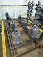 Tarière hélicoïdale montée sur excavatrice, perceuse hydraulique à vis hélicoïdale pour fondations de fermes solaires