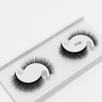 Faux cils naturels longs, 2 paires, Extension de cils, vison pour plus de beauté, maquillage