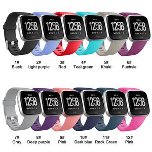 Chungming – bracelet en Silicone souple, 12 couleurs, bande de Sport en caoutchouc pour <span class=keywords><strong>Fitbit</strong></span> <span class=keywords><strong>Versa</strong></span> <span class=keywords><strong>2</strong></span> Lite 23mm - Product Image 2